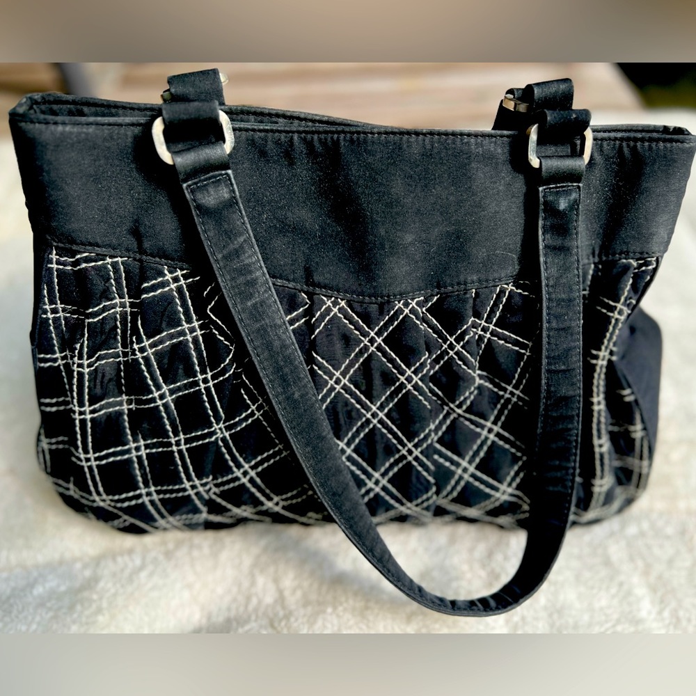 Vera Bradley Quilted Microfiber Shoulder Bag